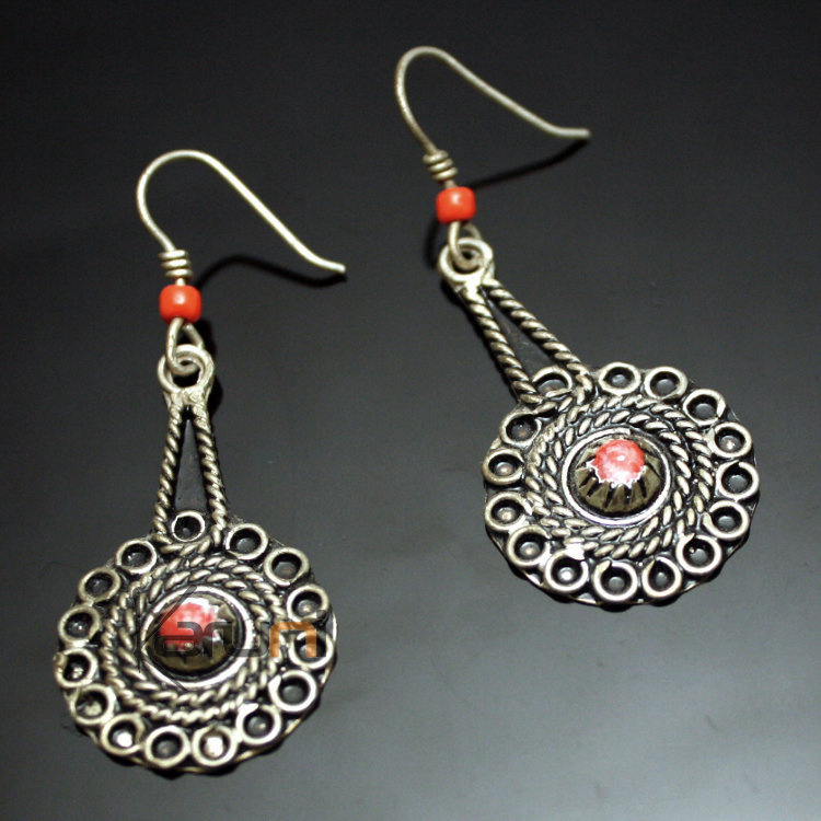 Bijoux Ethniques Orientaux BerbÃ¨res Boucles d'oreilles en Argent mix ...