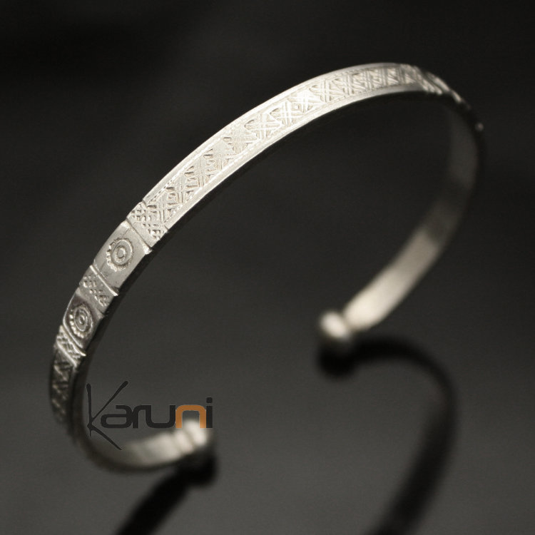 Bracelet en Argent 750 de Mauritanie Homme/Femme 10