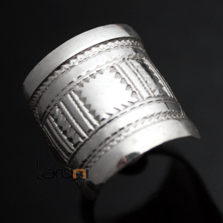 Bague Chevalière en Argent Gravée homme/femme 14