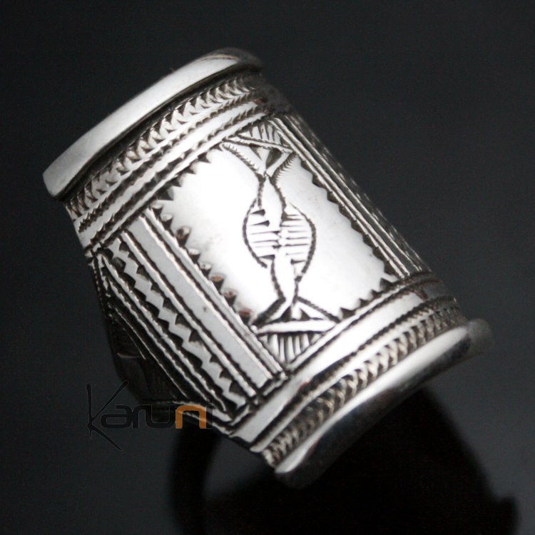 Bague Chevalière en Argent Gravée homme/femme 17