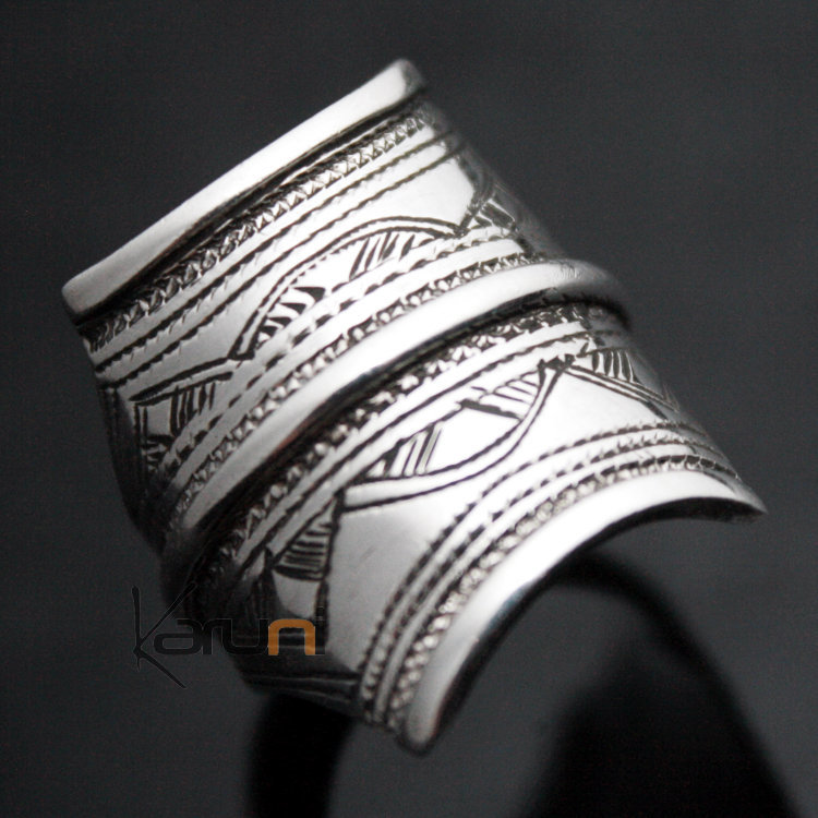 Bague Chevalière en Argent Gravée homme/femme 3 lignes 40