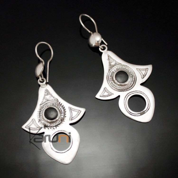 Boucles d'oreilles en Argent 98 Grand Lys