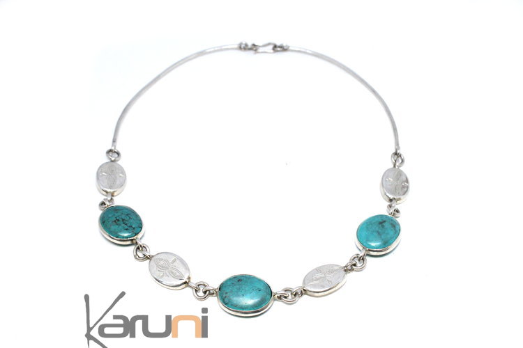 Collier Karuni argent turquoise