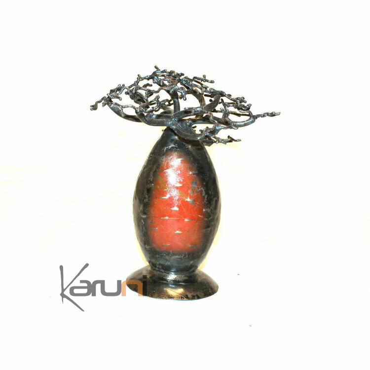 Arbre Porte bijoux Baobab bombé Rouge