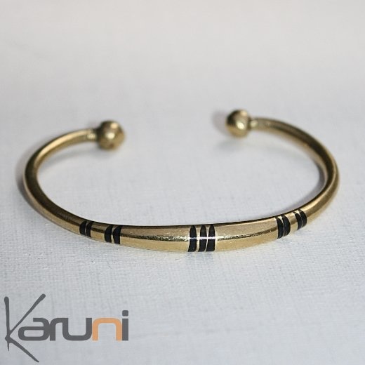 Bijoux Touareg Ethniques Bracelet en bronze 10 - KARUNI