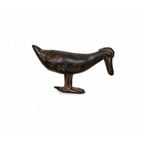 Sculpture Poule Africaine en Bronze � Art Tribal Dogon