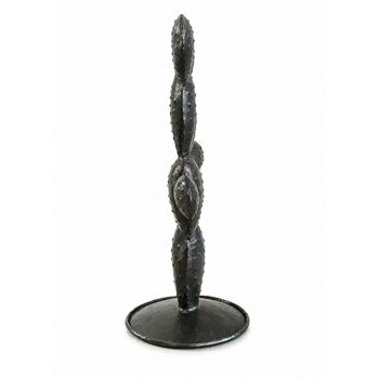 Cactus M�tal Noir � Objet D�co Minimaliste & Organique