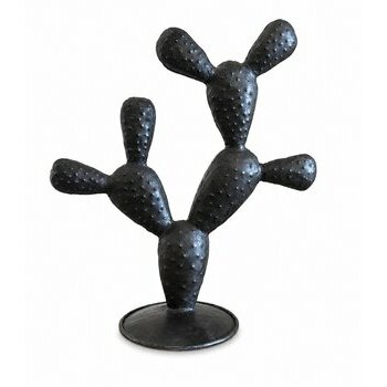 Cactus M�tal Recycl� � Sculpture Artisanale Boh�me Chic