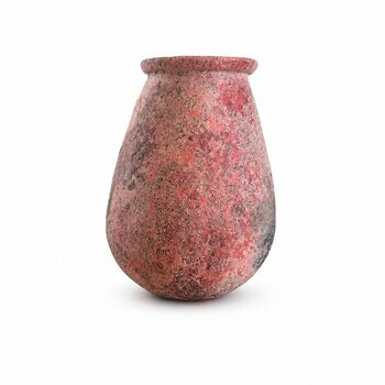 Poterie ancienne rose du Mali � Vase terre cuite artisanale ethnique