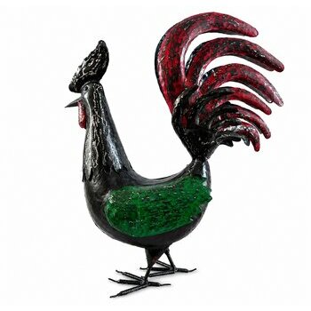 grand-coq-metal-recycle-fait-main-sculpture-artisanale-madagascar