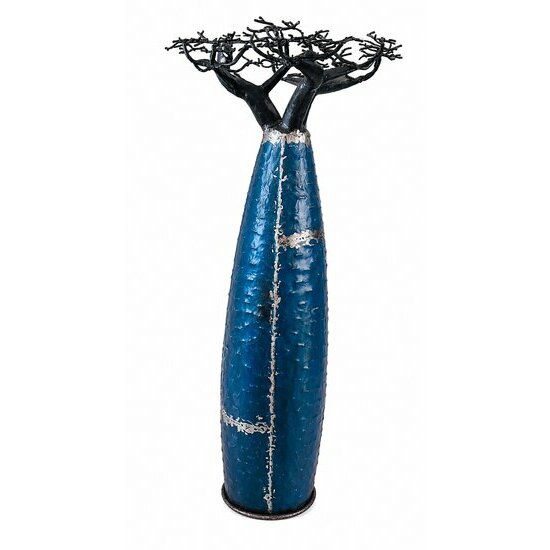 arbre-de-vie-baobab-metal-bleu-sculpture-artisanale-madagascar