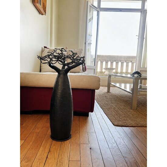 Arbre Baobab Métal Recyclé – Sculpture Artisanale Déco Loft Sculpture Baobab Métal dans Intérieur Loft et Contemporain