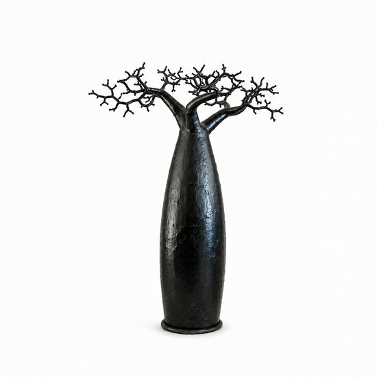 Arbre Baobab Métal Recyclé – Sculpture Artisanale Déco Loft Arbre Baobab Métal Recyclé Fait Main – Sculpture Déco Industrielle