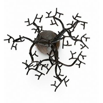 D�tail Branches Baobab M�tal Fait Main � Sculpture Artisanale Africaine � Porte Bijoux Original