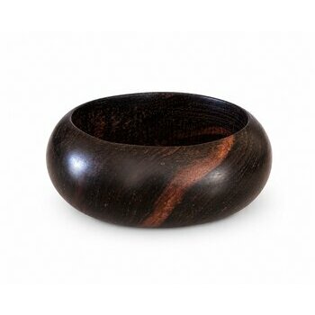 Bracelet Galet Ébène du Mali – Jonc Bois Veiné Forme Bombée Jonc Ébène du Mali – Bracelet Bois Veiné Forme Arrondie