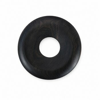 Pendentif Rond Ébène – Grand Médaillon Bois Noir Sculpté Main Médaillon Ébène Ajouré – Pendentif Bois Naturel Style Bohème