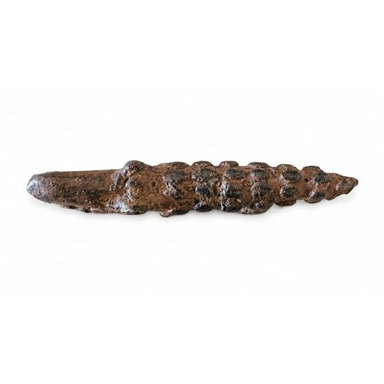Crocodile Africain en Bronze � Figurine Dogon Textur�e du Mali