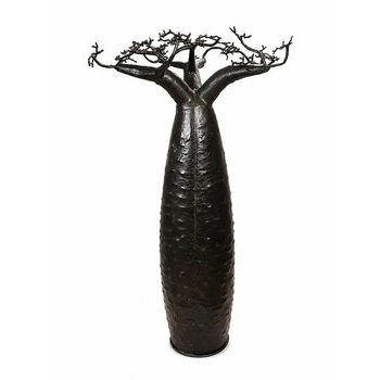 Grand baobab décoratif métal recyclé – Sculpture industrielle ethnique - pièce unique Madagascar fait main - Baobab en métal recyclé fait main – grande sculpture décorative