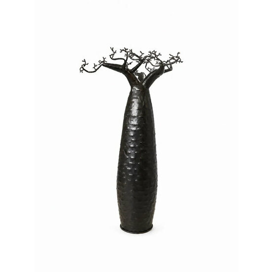 Grand baobab décoratif métal recyclé – Sculpture industrielle ethnique - pièce unique Madagascar fait main - Grand baobab décoratif en métal recyclé – sculpture artisanale de Madagascar