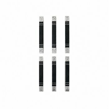Set de 6 Repose-Couteaux Touareg Argent et �b�ne � Art de la Table