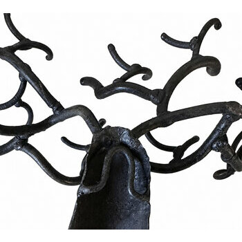 Baobab Mural en Métal – Porte-Clés et Porte-Bijoux Fait Main Porte-Bijoux Mural en Forme de Baobab – Détail Branches Métal Fait Main