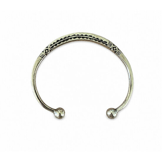 Bracelet Laiton R�glable 6,5 cm � Vue Int�rieure du Jonc Touareg