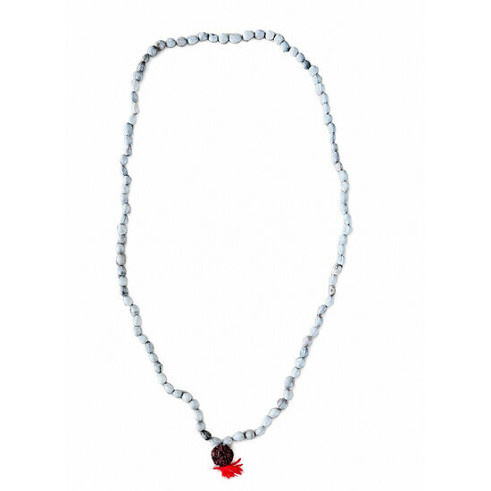 Mala en Graines Naturelles & Rudraksha – Collier de Méditation Fait Main Collier Mala Tibétain en Graines Naturelles – Méditation Yoga et Rudraksha
