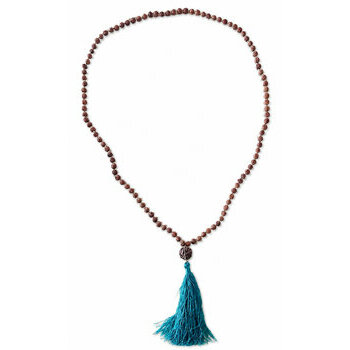 Collier Mala Rudraksha 96 cm � Bijou Yoga et M�ditation avec Pompon
