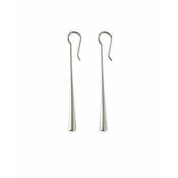 Boucles d�Oreilles Longues Femme � Pendants Minimalistes en Argent