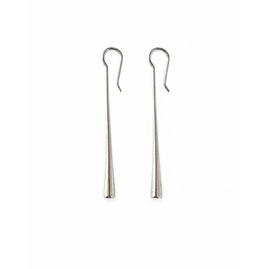 Boucles d�Oreilles Longues Femme � Pendants Minimalistes en Argent