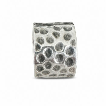 Bague Brutaliste Argent 925 – Anneau Large Martelé Fait Main