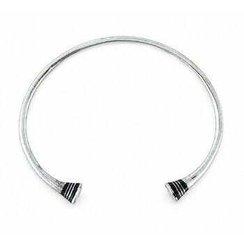 Bracelet Argent 925 Homme Femme � Jonc Fin R�glable et Artisanal