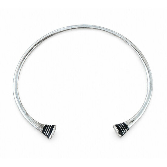 Bracelet Argent 925 Homme Femme � Jonc Fin R�glable et Artisanal