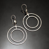 Bijoux ethniques Touareg Boucles d'Oreilles Croles En Argent 33 Fines Doubles