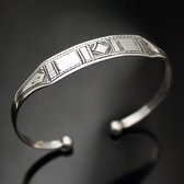 Bijoux Touareg ethniques Bracelet Gourmette en argent Enfant/Bb 06