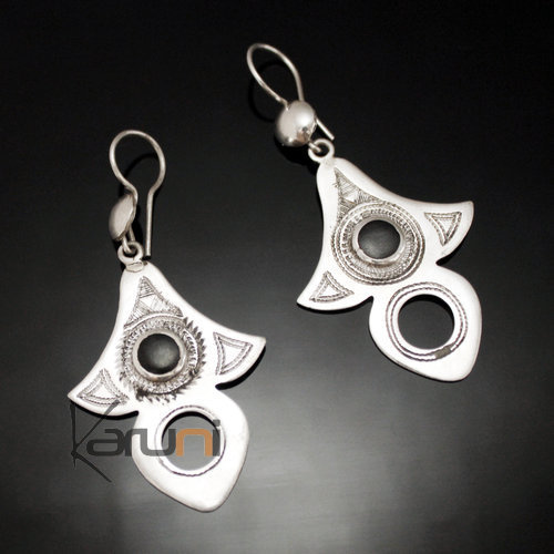 Boucles d'oreilles en Argent 98 Grand Lys