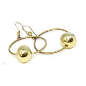 Boucles bronze dor