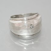 Bague jonc argent martele - inspiration touareg a