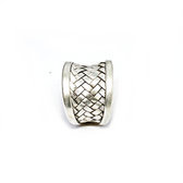 Bague argent entrelasse