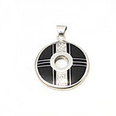 Petit pendentif argent 925 ebene