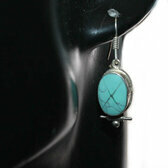 boucles d'oreilles turquoise