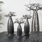 Arbre  bijoux porte-bijoux design Baobab 15 cm mtal recycl Madagascar d