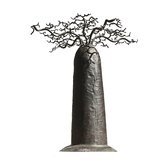 Arbre  bijoux porte-bijoux design Baobab rond 40 cm mtal recycl Madagascar