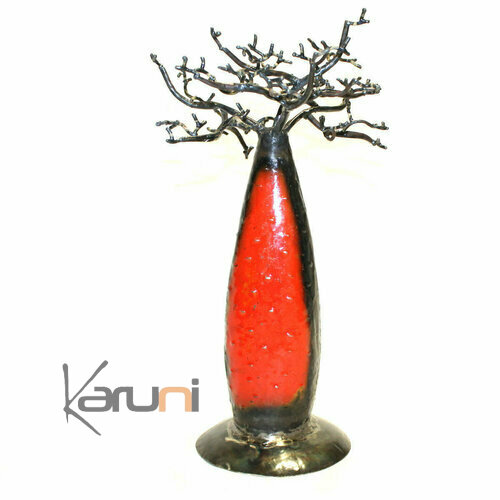 Arbre à bijoux Baobab Rouge 30 cm