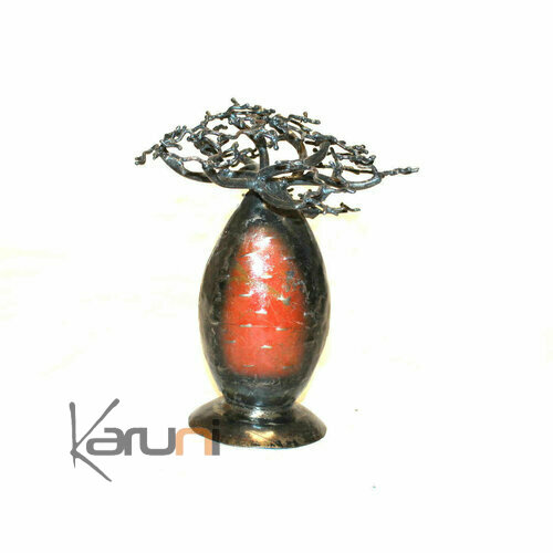 Arbre Porte bijoux Baobab bombé Rouge