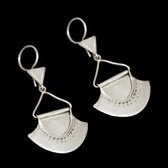 Bijoux Touareg Ethniques Boucles d'oreilles en Argent Eventail